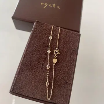agete k10 화이트 토파즈