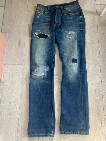 nudie jeans 데미지 가공 데님 청바지 27-32