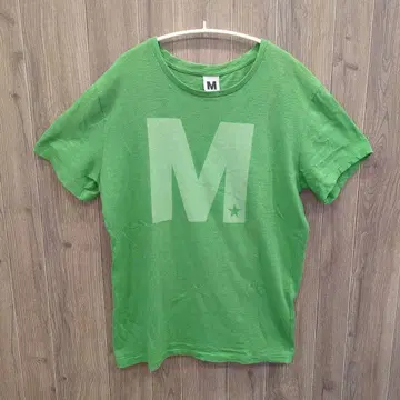 M Em 티셔츠 에메랄드 그린 L 사이즈
