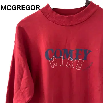 MCGREGOR 맥레거 맨투맨 트레이닝복 빨간색 M 사이즈 로고 자수