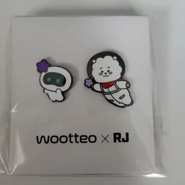 BTS JIN Wootteo X RJ 핀 배지 세트