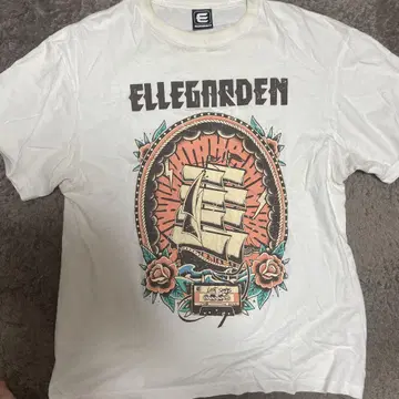 ELLEGARDEN 엘르 가든 티셔츠 투어 티셔츠 밴 티 XL