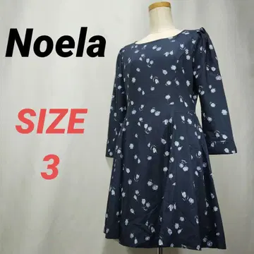 Noela 노엘라 꽃무늬 원피스 올 패턴 네이비