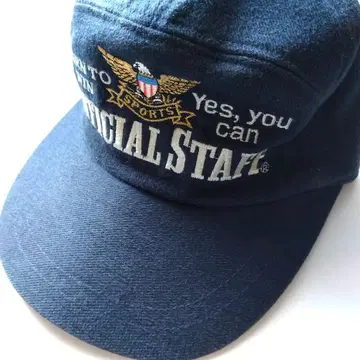 OFFICIAL STAFF 네이비 자수 야구 모자