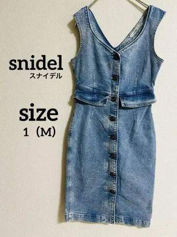 snidel 스나이델 데님 슬리브리스 원피스 1 (M 사이즈)