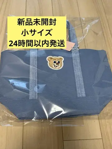 미개봉 새상품 러브러리 올드 테디 와펜 토트백 소 라이트 블루