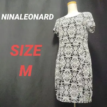 NINALEONARD 니나 레나드 올 패턴 원피스 반팔