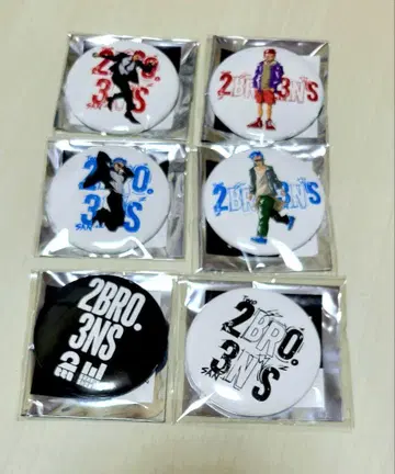 2bro 3인칭 POP UP SHOP 캔뱃지 6개 세트