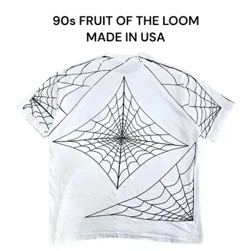 USA제 90년대 FRUIT OF THE LOOM 스파이더 웹 티셔츠
