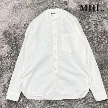 MHL. 마가렛 호웰 밴드 카라 셔츠 코튼 S 일본제 새상품급