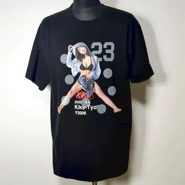 택 포함 KIKS TYO 테라모토 리오 티셔츠 블랙 L GIRLS TEE