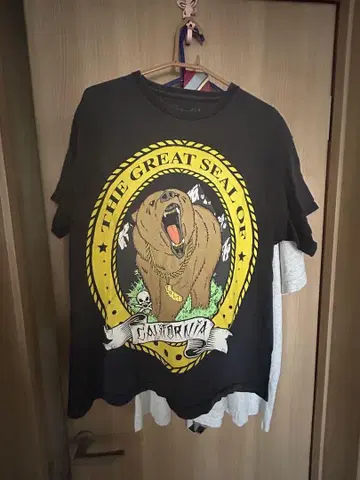 90s Fatal 캘리포니아 그레이트 씰 티셔츠 L
