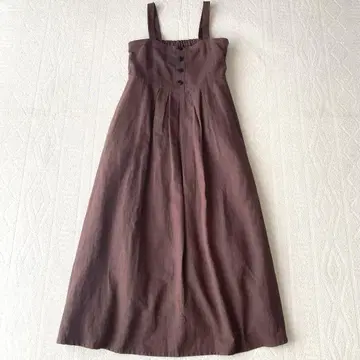 어반 리서치 써니 라벨 프론트 버튼 썸머 드레스 린넨 혼방 원피스