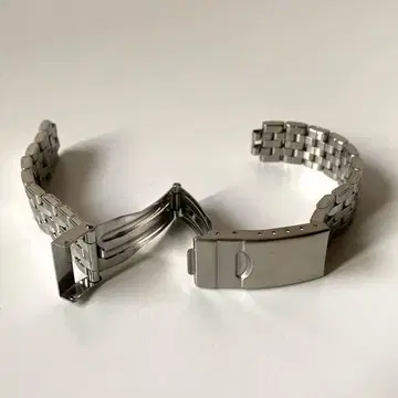 손목시계 교체용 벨트 14mm 메탈 벨트 실버 컬러 미사용