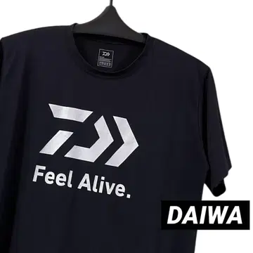 DAIWA 다이와 반팔 프린트 티셔츠 Feel Alive. BLK L