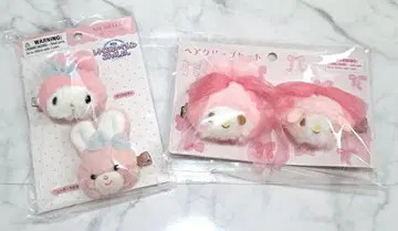 산리오 레트로 봉제 인형 컬렉션 헤어 클립 마이멜로디