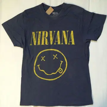 닐바나 Nirvana 스마일 M 밴딩 티셔츠 락 티셔츠