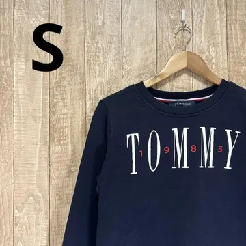TOMMY 구제 의류 맨투맨 트레이닝복 아메카지 1985 네이비
