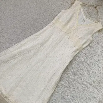 ROPE 레이스 자수 원피스 아이보리 9 청순한 경사 귀여운