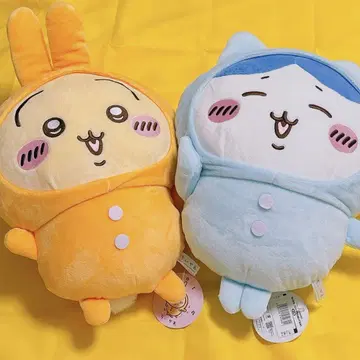 치이카와 (먼작귀) 파자마 BIG 봉제 인형 토끼 하치와레 2개 세트