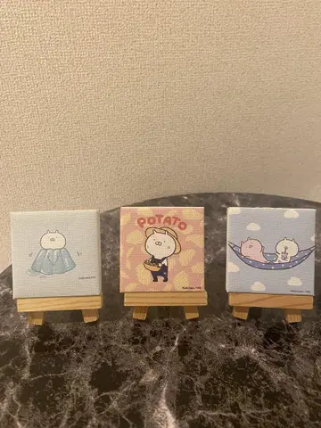 우사마루 미니 캔버스 아트 3종 세트