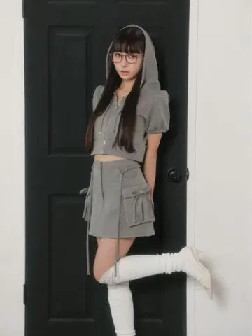 BUBBLES 카고 맨투맨 셋업
