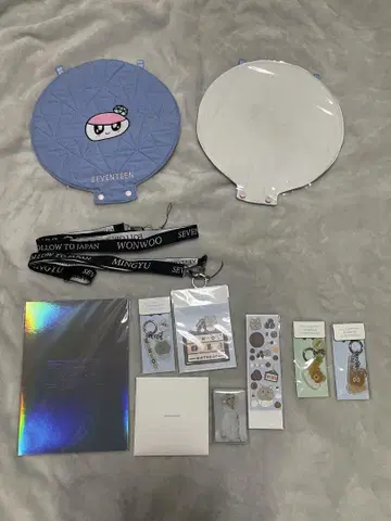 SEVENTEEN 모자 꽁지 부채 케이스 등