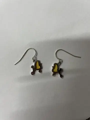 푸들형 귀걸이(양쪽 귀용)