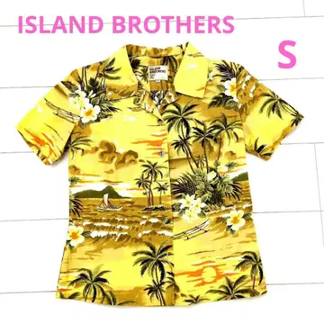 ISLAND BROTHERS 여성용 알로하 셔츠 S 사이즈