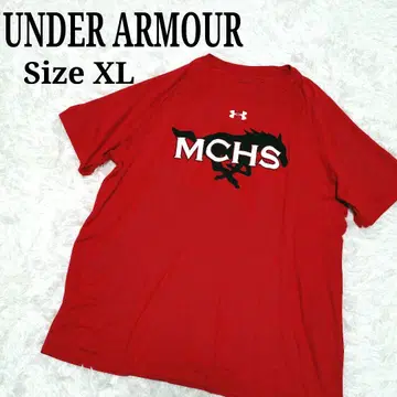 UNDER ARMOUR 언더아머 프린트 티셔츠 레드 MCHS