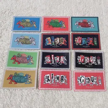 올 프리 King Gnu 오리지널 스티커 12종 세트 스티커