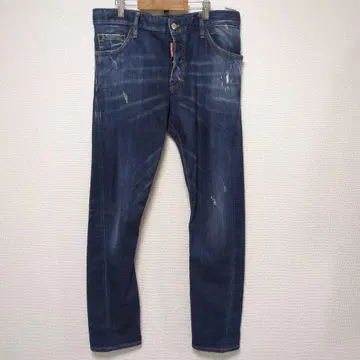 DSQUARED2 테이퍼드 3D 커팅 데님 팬츠