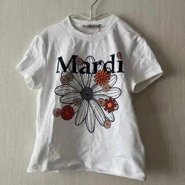 Mardi 꽃무늬 프린트 반팔 티셔츠