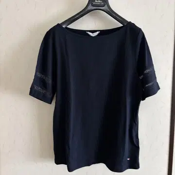 타미힐피거 네이비 보트넥 반팔 티셔츠 택 포함 새상품