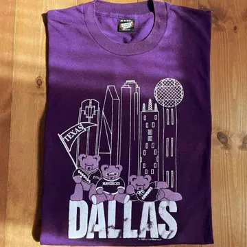 데드 90s USA제 싱글 블랙 택 NBA 공식 티셔츠 보라색 2XL