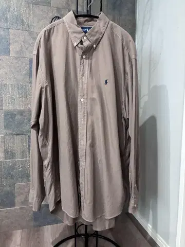 랄프 로렌 브라운 긴팔 셔츠 XL