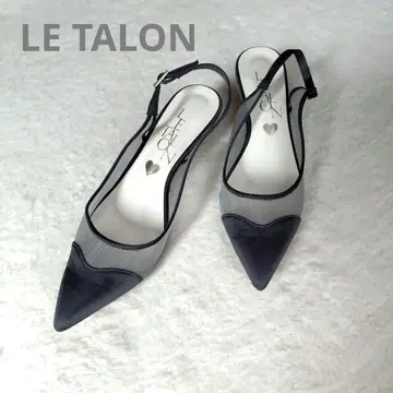 LE TALON 하트 슬링백 그레이 메쉬 일본제