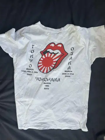 y2k 그런지 롤링 스톤즈 2002-03 투어 티셔츠
