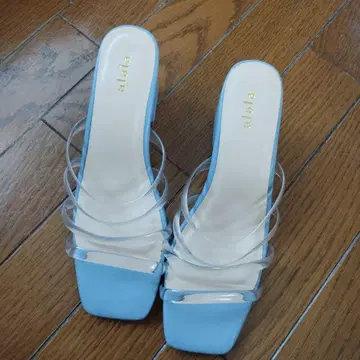 alala 아라라 클리어 벨트 샌들 L 사이즈 미사용 블루