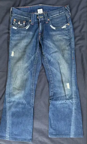 y2k 갸루 스타일 True Religion 부츠 컷 데님