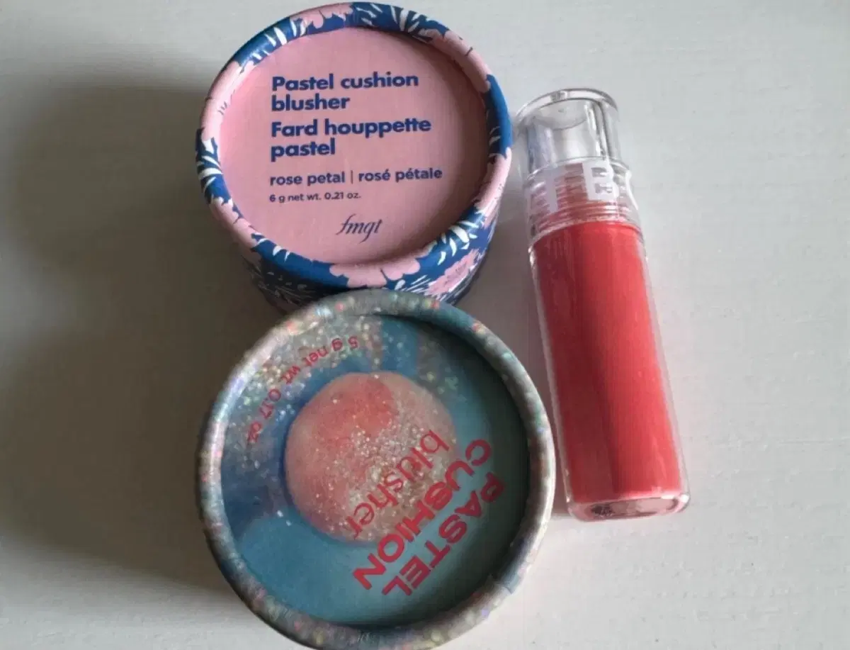 The Face Shop Blusher Glittery Peach/Rose Petal Bonsep Pink Water Tint