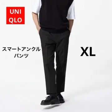 유니클로 스마트 앵클 팬츠 블랙 XL