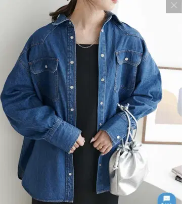 DISCOAT 데님 웨스턴 셔츠