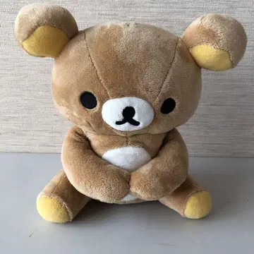 리락쿠마 봉제 인형 브라운 지퍼 포함