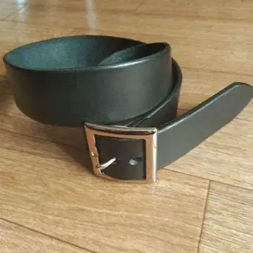 플레인 가죽 벨트 블랙