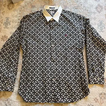 DRESSTERIOR 기하학 패턴 긴팔 셔츠 XL