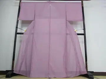 이로무지 하나 문장 명주 홍등나무색 워셔블 기모노 여름 기모노