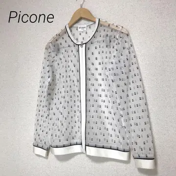 Picone CLUB 피코네 로고 올 패턴 시어 블루종