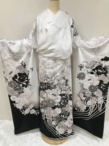 후리소데 미재단 제품 순수 실크