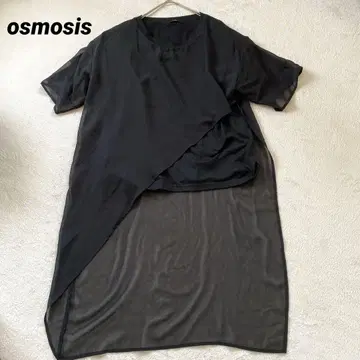 osmosis 시어 이소재 티셔츠 블랙